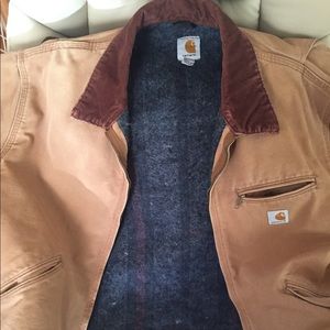 Carhartt Detroit Jacket Tan Blanket Lined XL